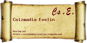 Csizmadia Evelin névjegykártya